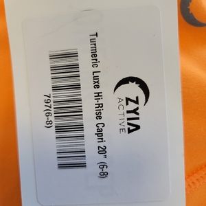 Ziya Active Turmeric Luxe Hi-Rise Capri 20"